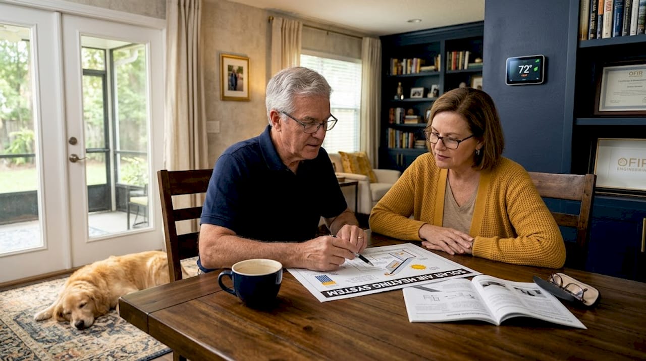 Jacksonville couple evaluates solar air heating layout