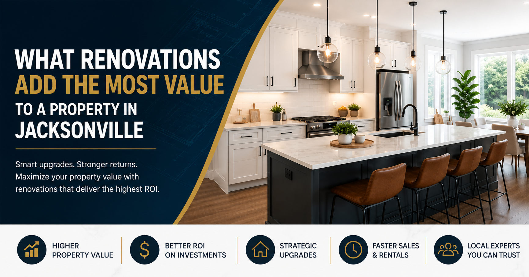 Real estate investment renovation budgeting and ROI planning in Jacksonville Florida