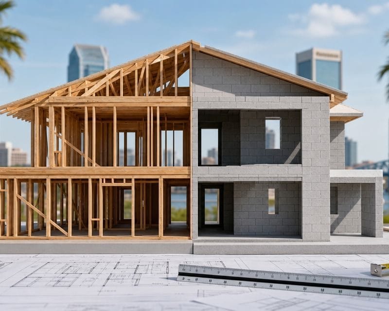 Wood Frame House vs Concrete Block: 2026 Investor Guide Wood Frame House vs Concrete Block: 2026 Investor Guide