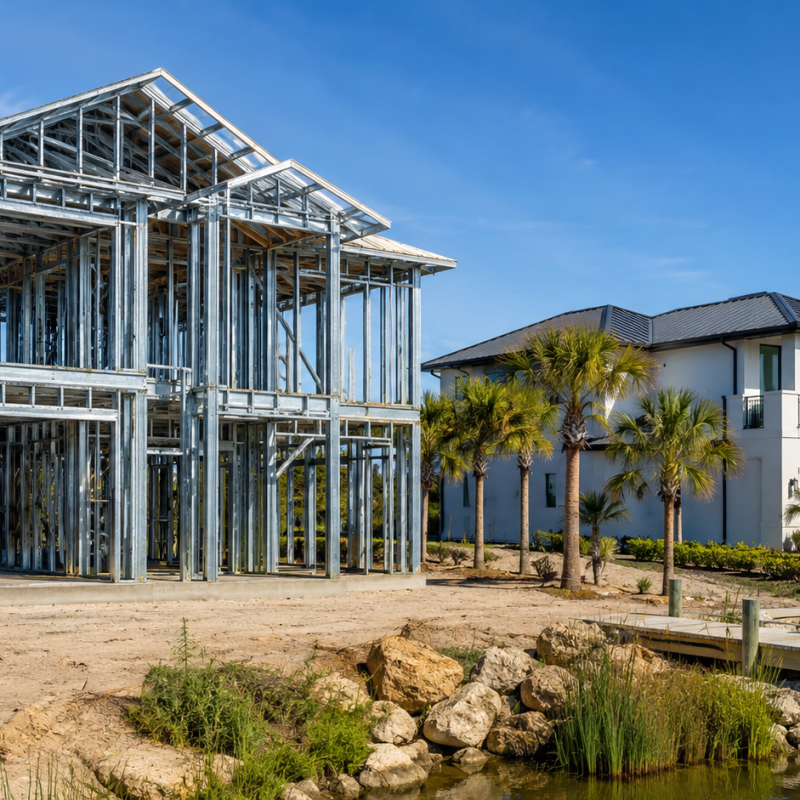 Are Steel-Frame Homes Worth It in Florida? A 30-Year Cost of Ownership Analysis Are Steel-Frame Homes Worth It in Florida? A 30-Year Cost of Ownership Analysis — Ofir Engineering, Northeast Florida