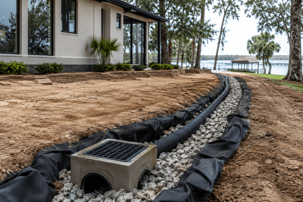 high end home builders soil and drainage in Jacksonville, Northeast Florida